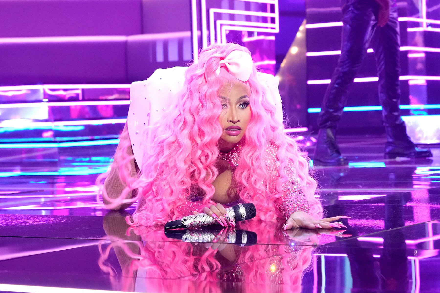 Nicki Minaj, whose fourth album 'Queen' was released in 2018, performing at the 2022 MTV VMAs