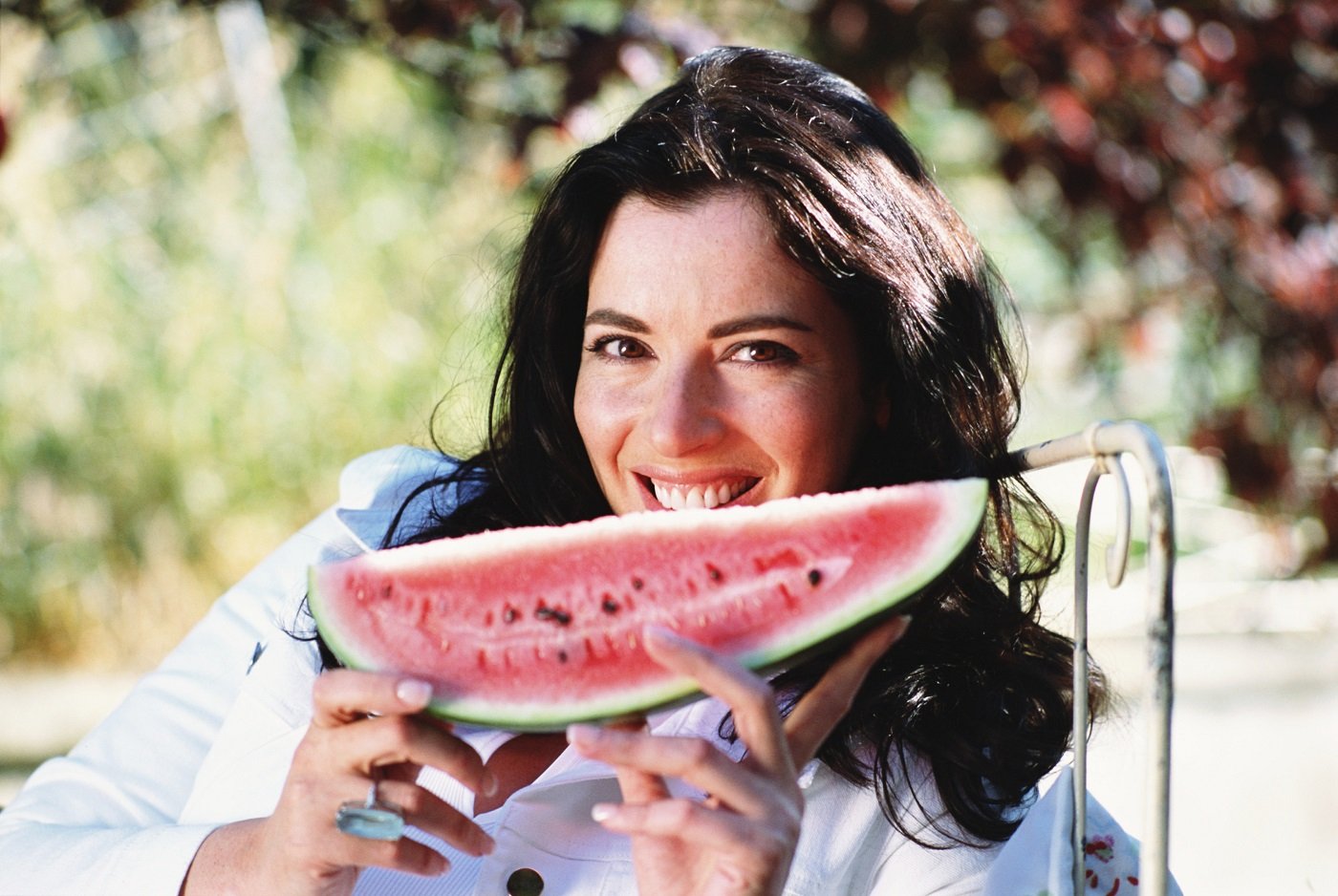 Nigella Lawson poses for a portrait on June 1, 2005 in London