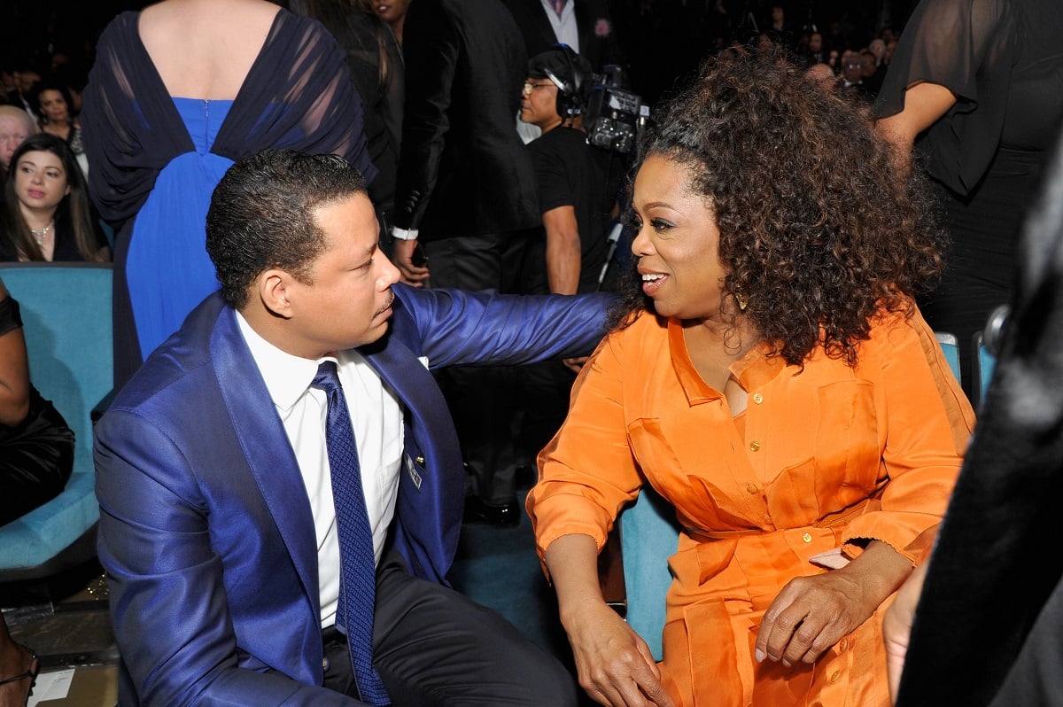 Oprah Winfrey and Terrence Howard at the NAACP Image Awards.