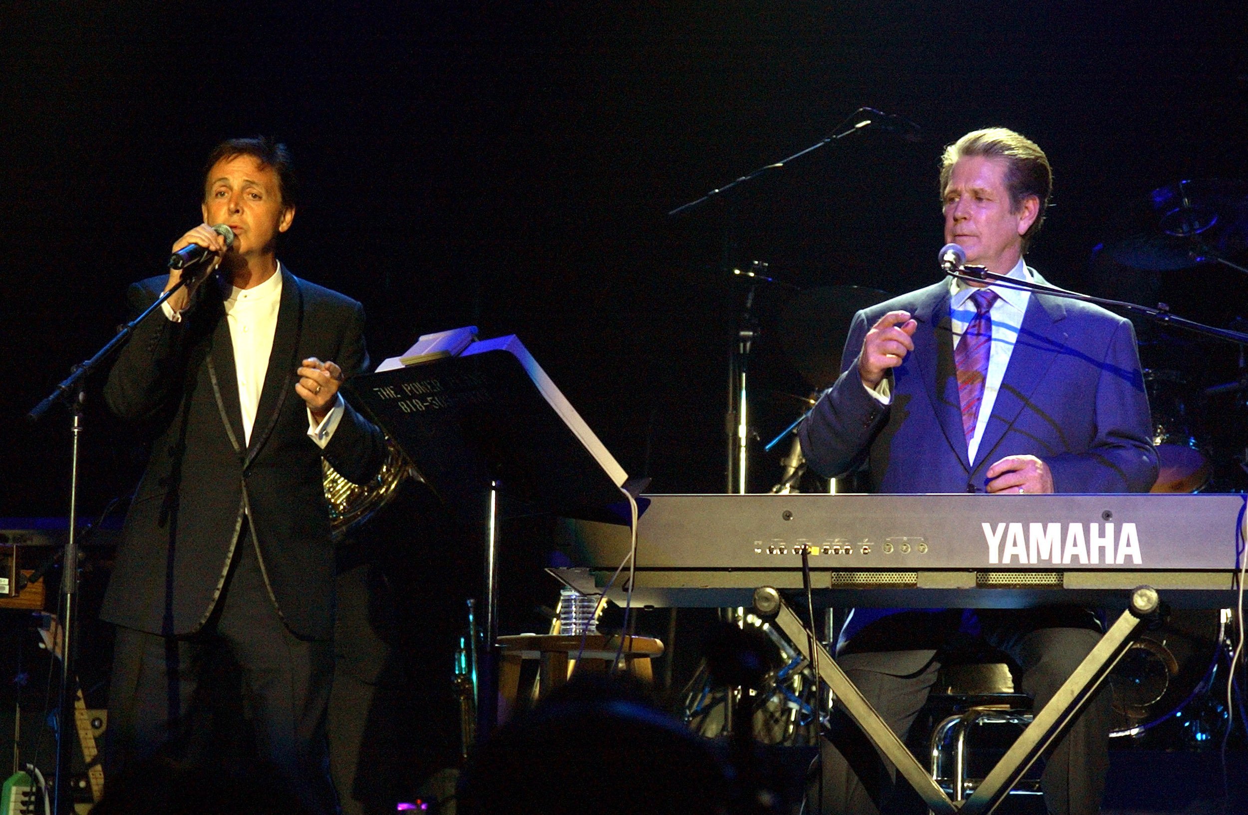 Paul McCartney and Brian Wilson perform together at the 2nd Annual Adopt-A-Minefield Benefit