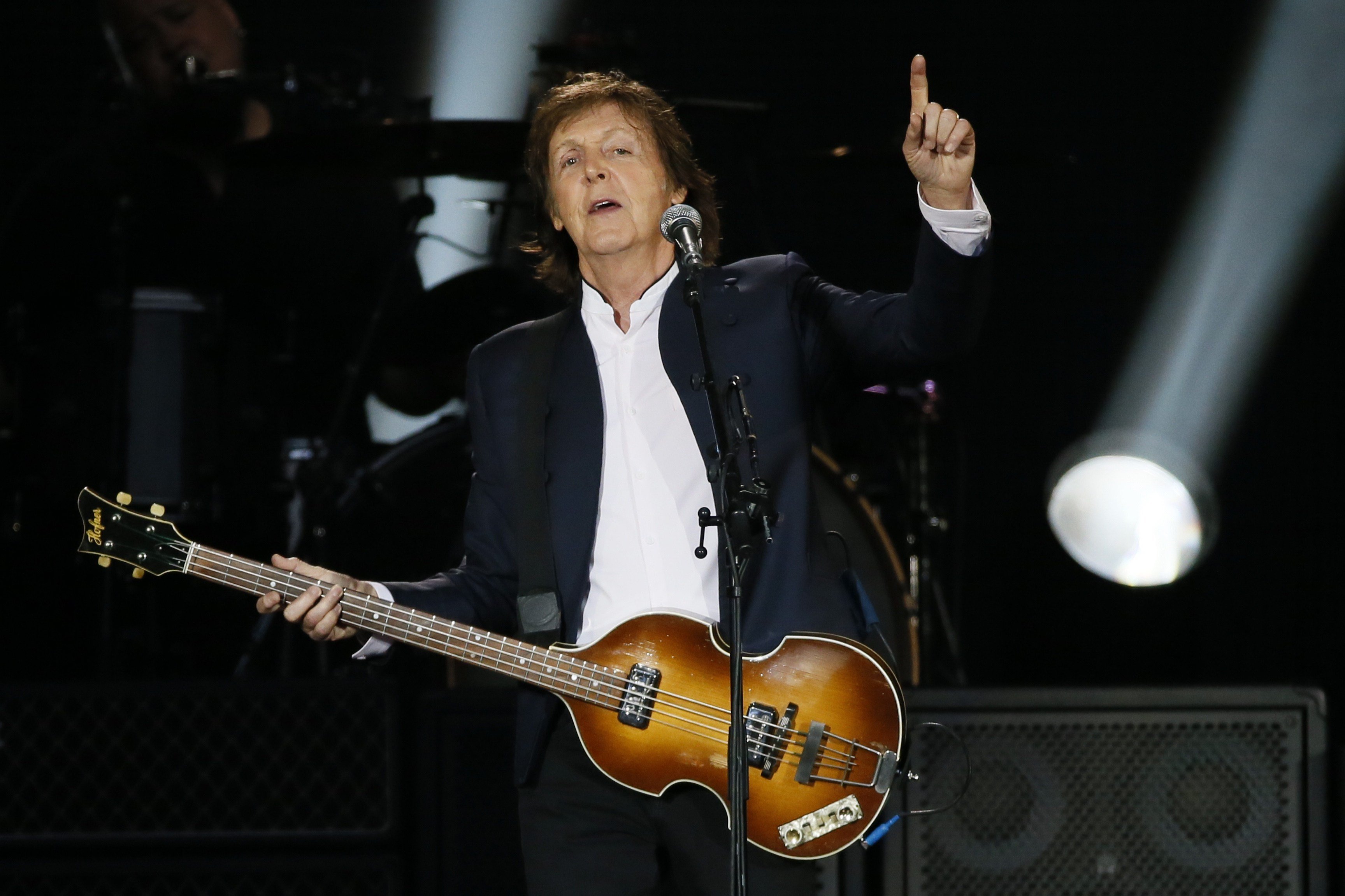 Paul McCartney performs at the Stade de France near Paris, France