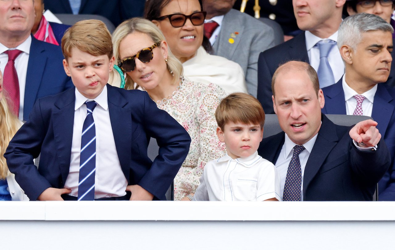 Prince William, pictured with Prince George and Prince Louis in 2022, is 'very much a modern dad' according to one royal expert.