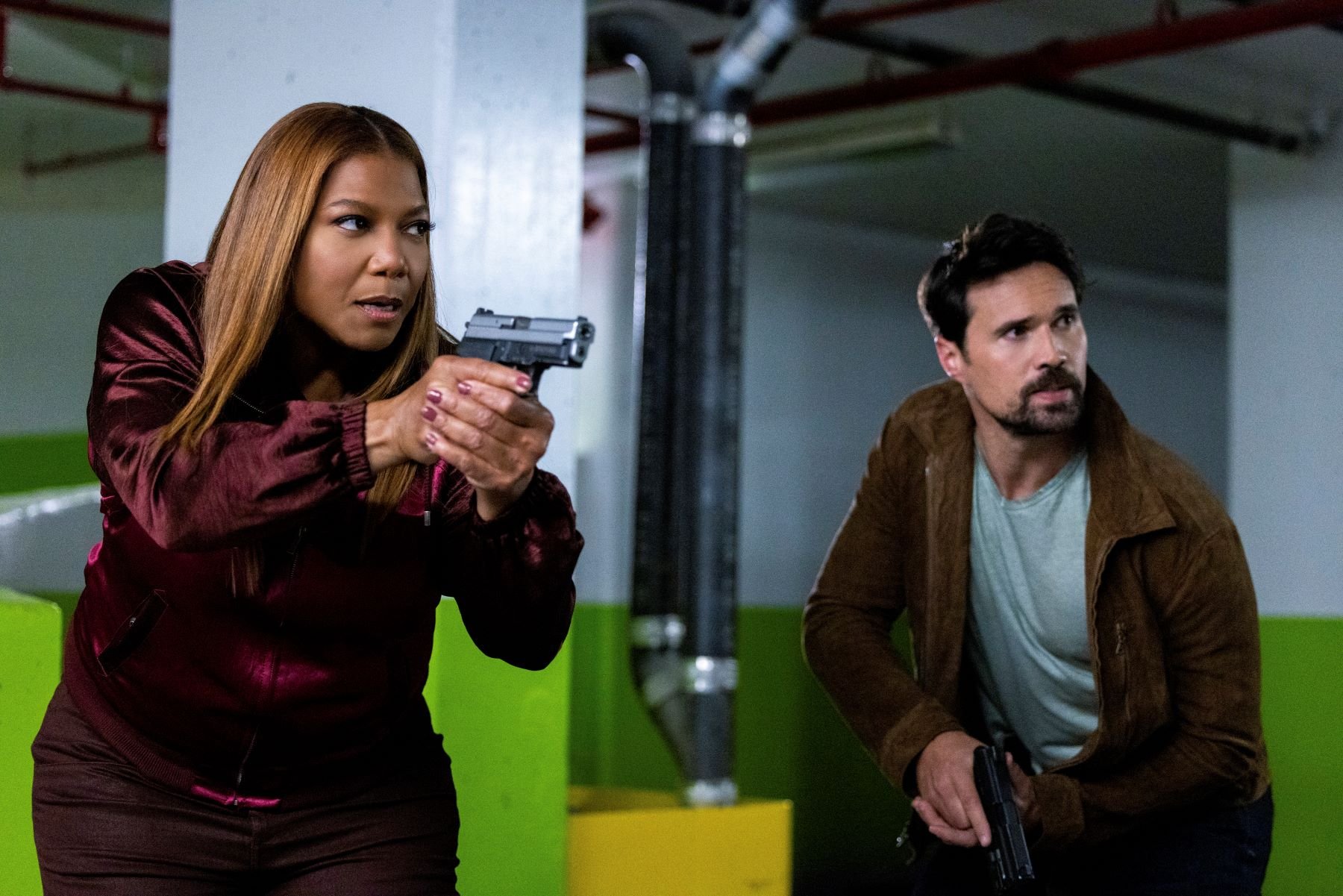 Queen Latifah and Brett Dalton on the CBS Original series 'The Equalizer'