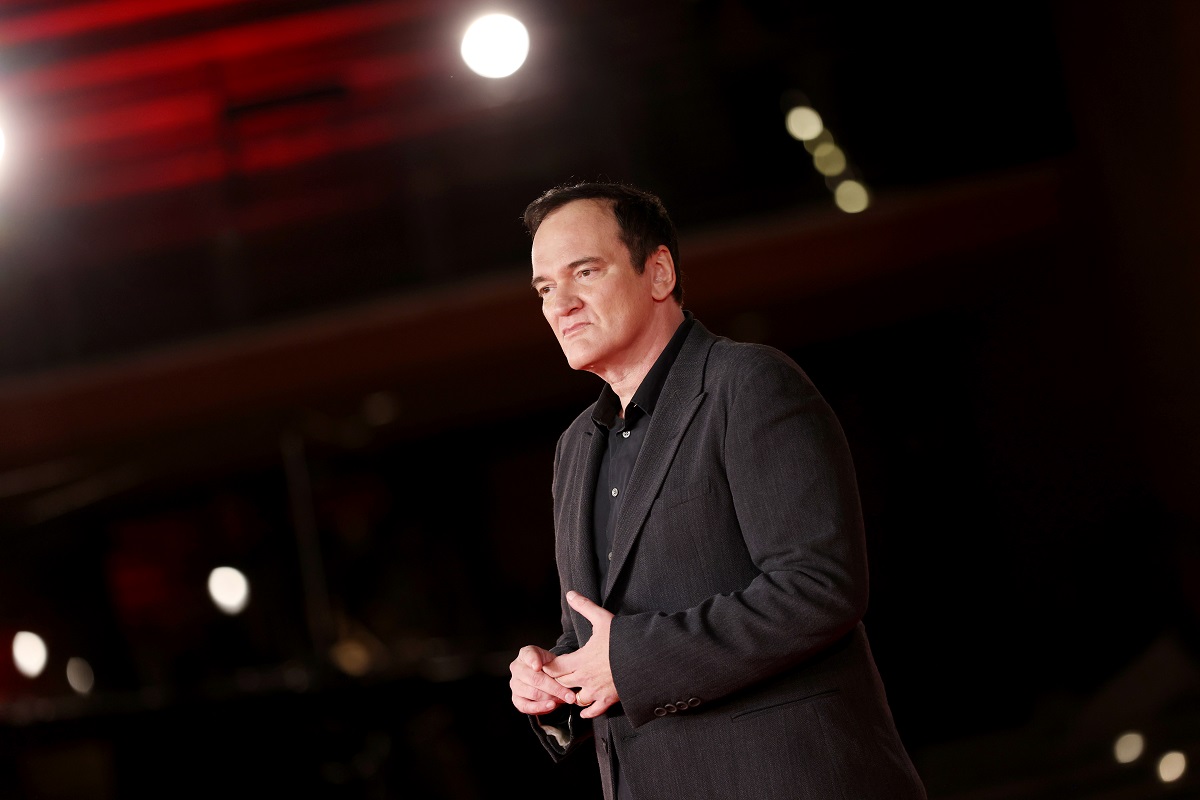 Quentin Tarantino at the red carpet during the 16th Rome Film Fest.