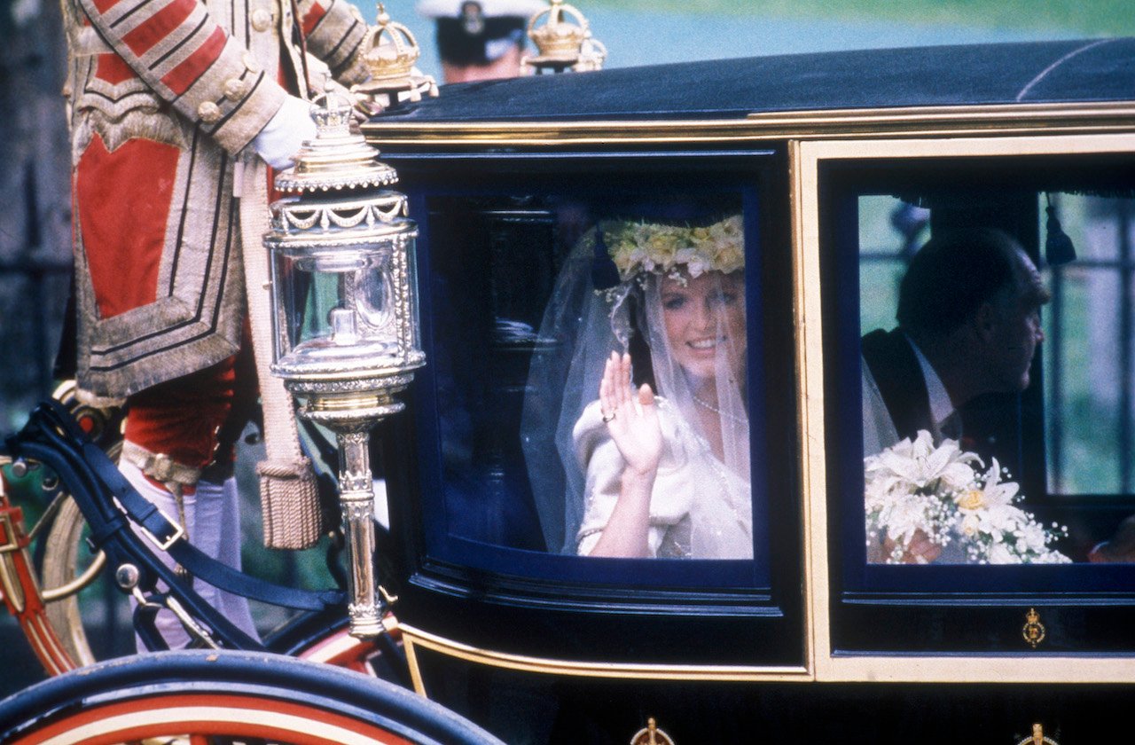 Sarah Ferguson, pictured during her 1986 wedding, said her scandal was really a 'Cinderella' moment.