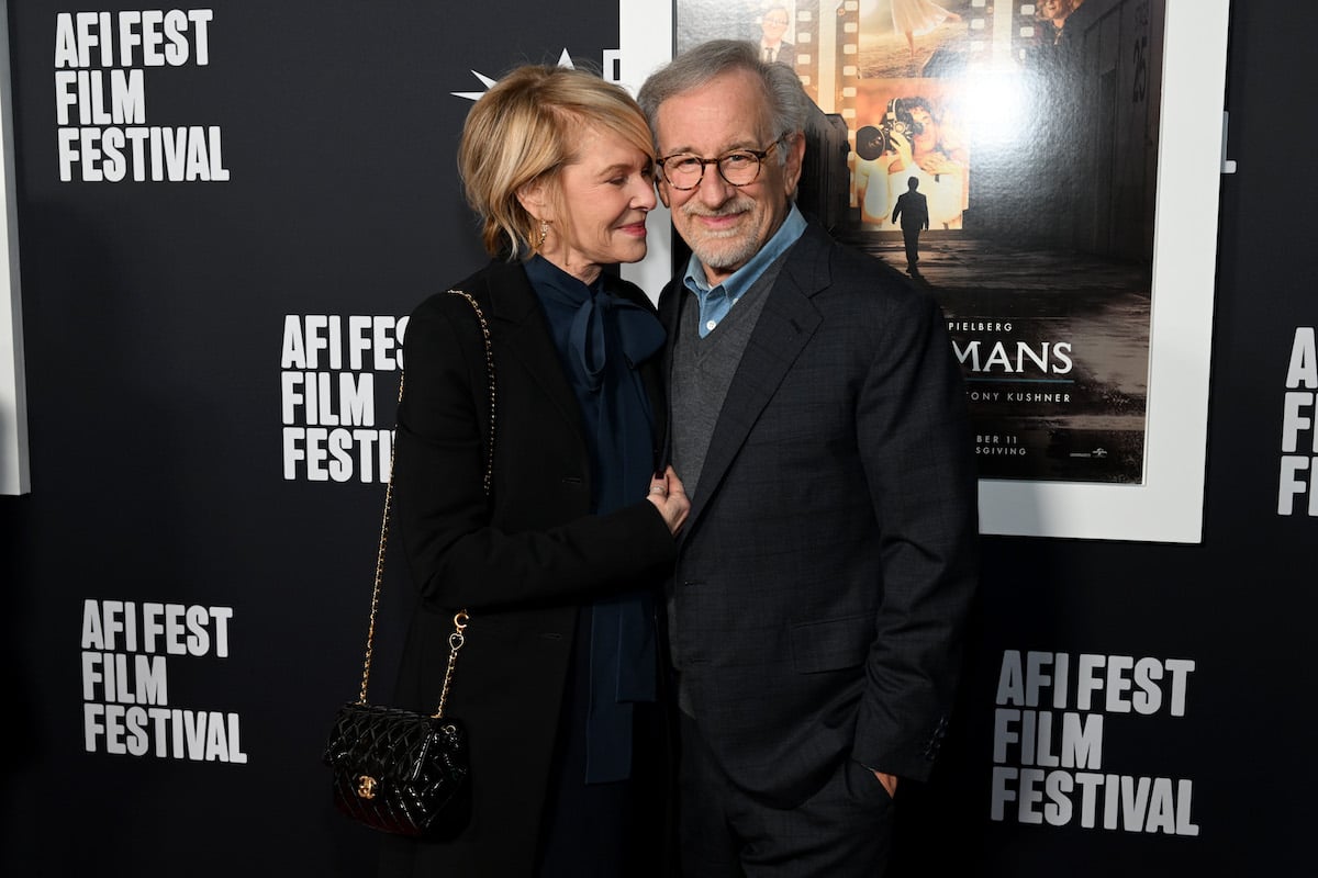 Kate Capshaw and Steven Spielberg attend The Fabelmans premiere