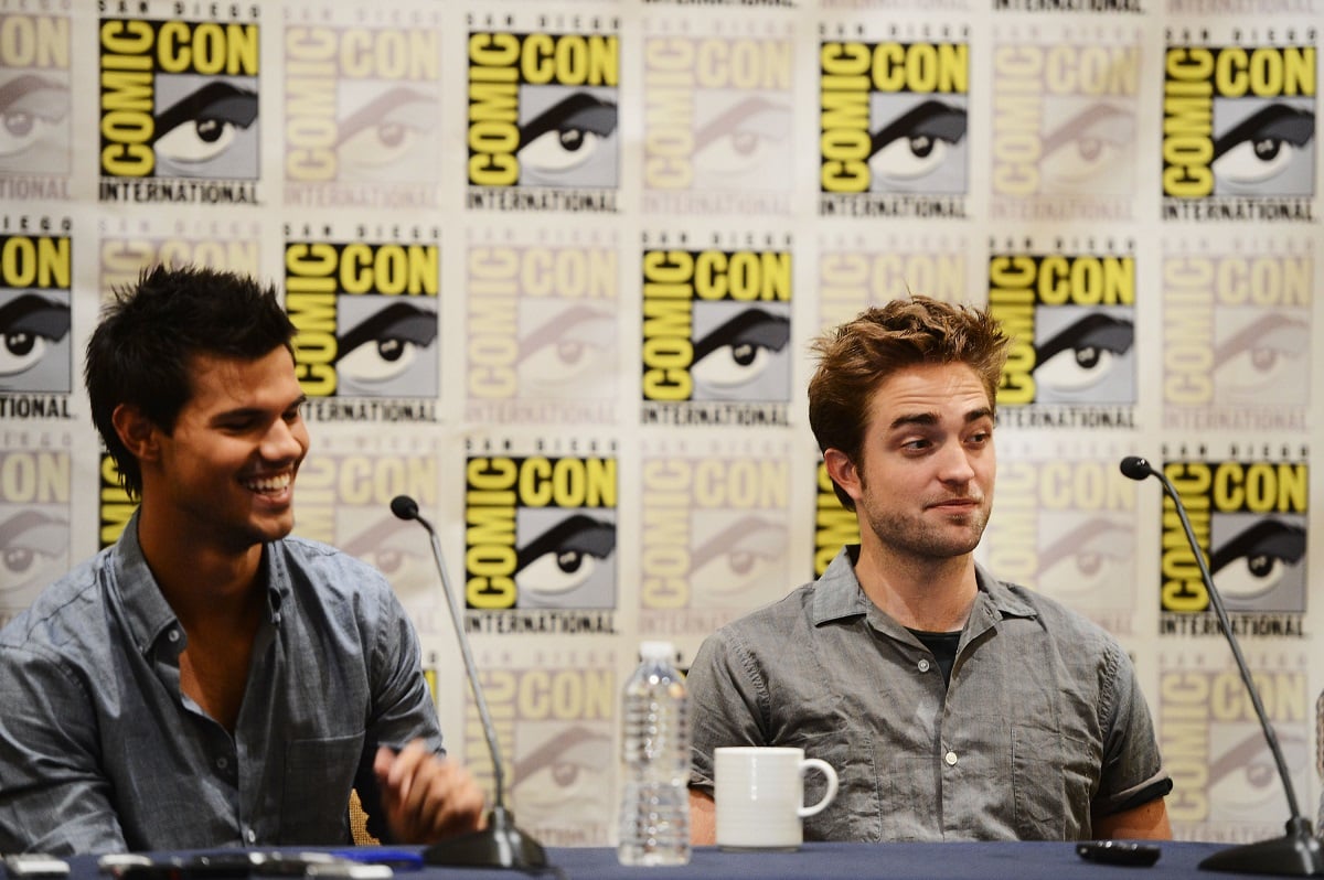 Taylor Lautner and Robert Pattinson at Comic-Con.