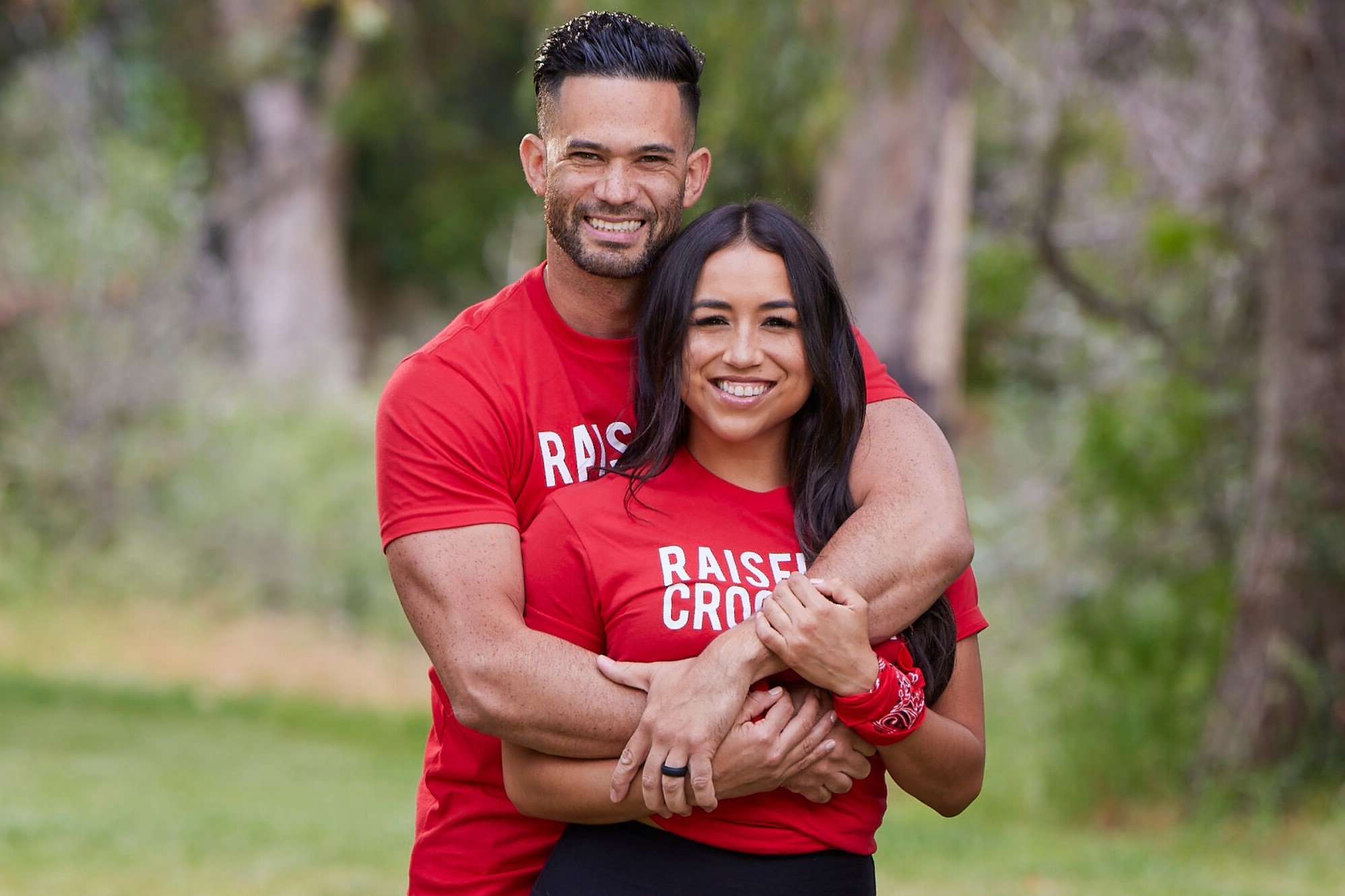 Luis Colon and Michelle Burgos, who star in 'The Amazing Race 34' on CBS, pose for promotional photos.