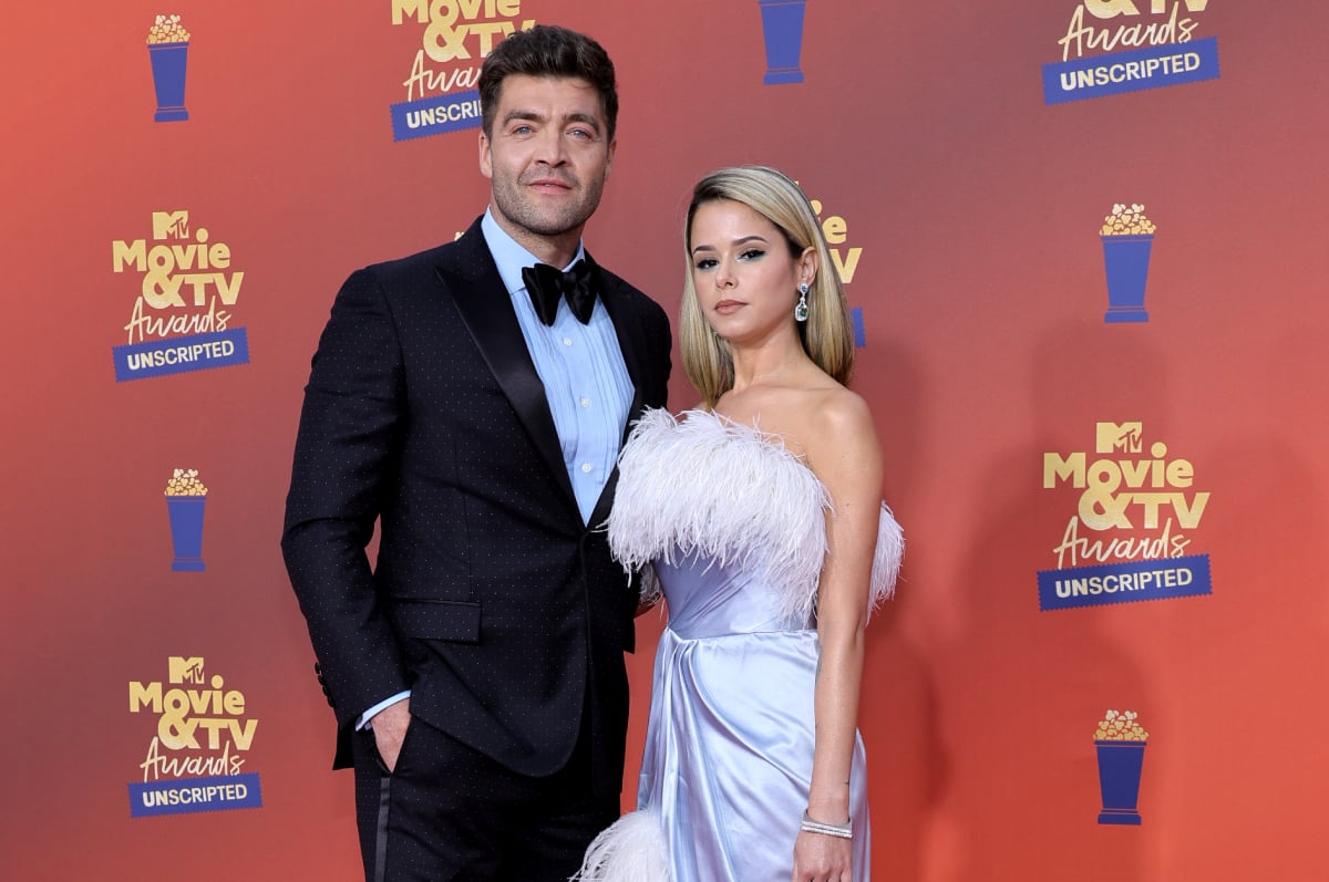 The Challenge star CT Tamburello and Lili Solares attend the 2022 MTV Movie & TV Awards: UNSCRIPTED at Barker Hangar in Santa Monica, California and broadcast on June 5, 2022