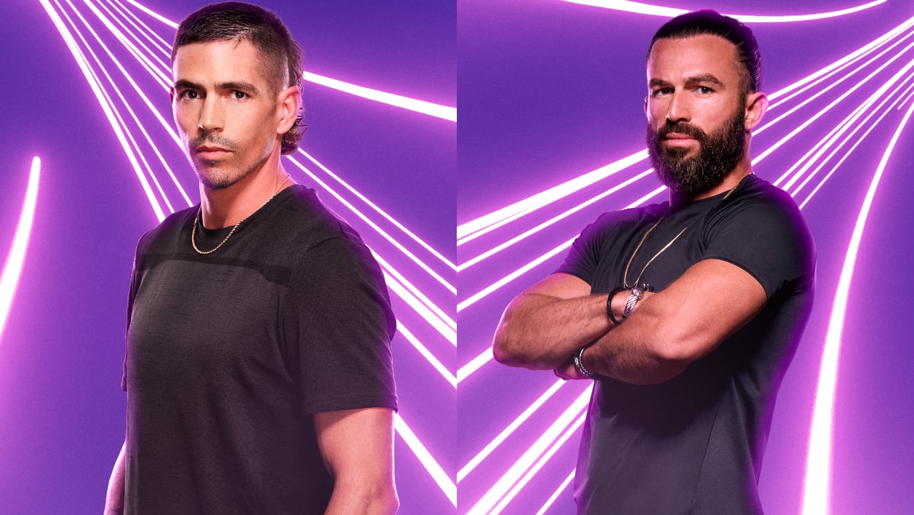 Jordan Wiseley and Turbo Çamkıran posing for their 'The Challenge 38' cast photos