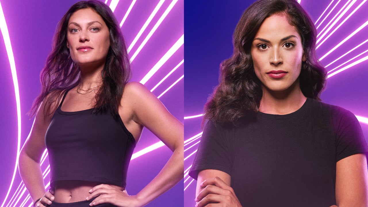 Nany Gonzalez and Michele Fitzgerald posing for 'The Challenge: Ride or Dies' cast photos