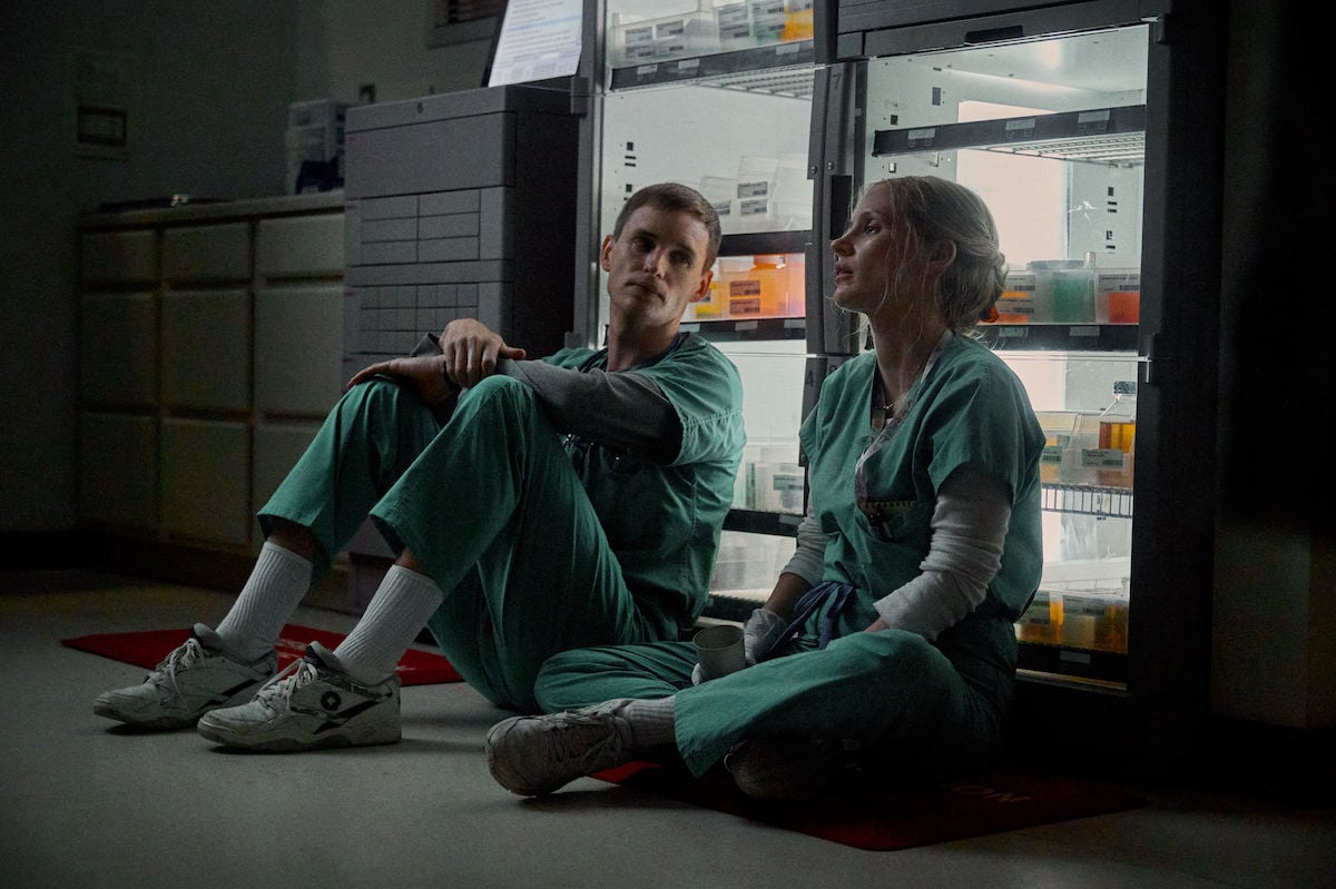 'The Good Nurse' actors Eddie Redmayne as Charlie Cullen and Jessica Chastain as Amy Loughren