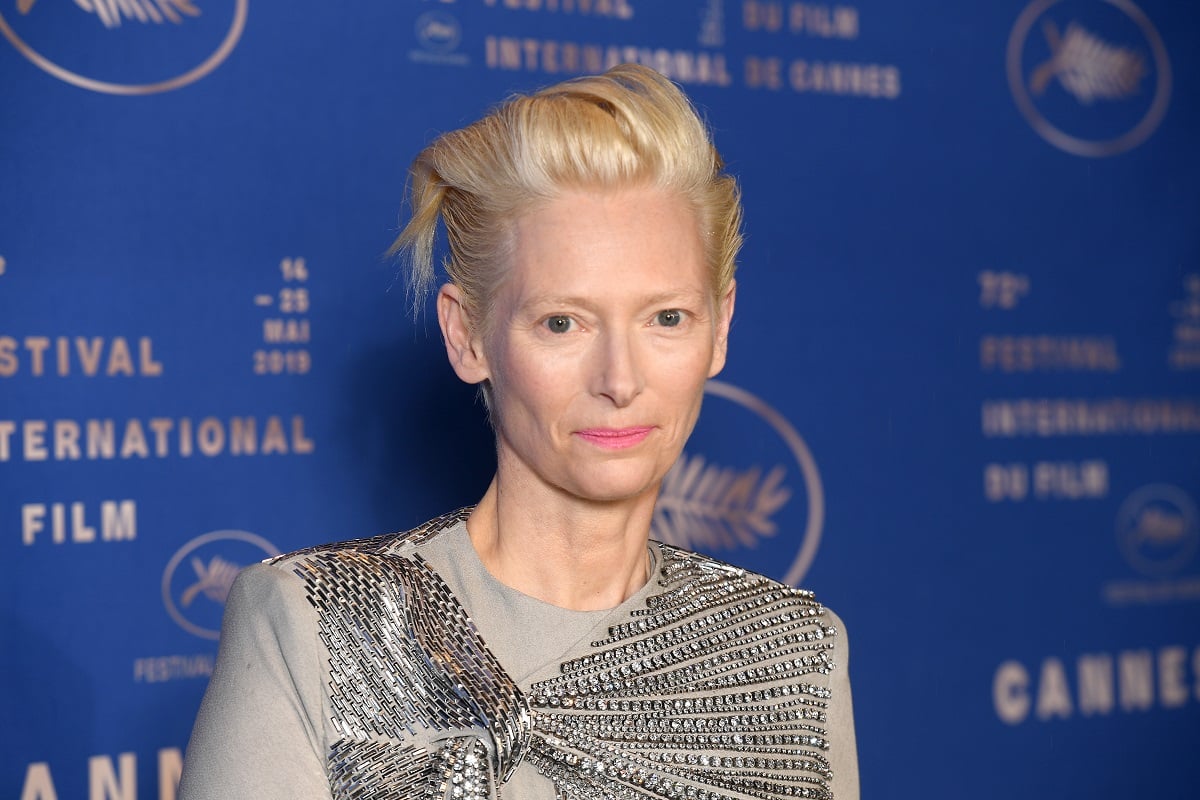 Tilda Swinton arriving at the Gala Dinner during the 72nd annual Cannes Film Festival