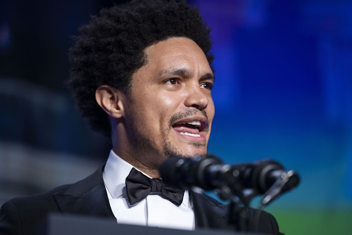 Trevor Noah, host of "The Daily Show" on Comedy Central, speaks during the White House Correspondents' Association dinner