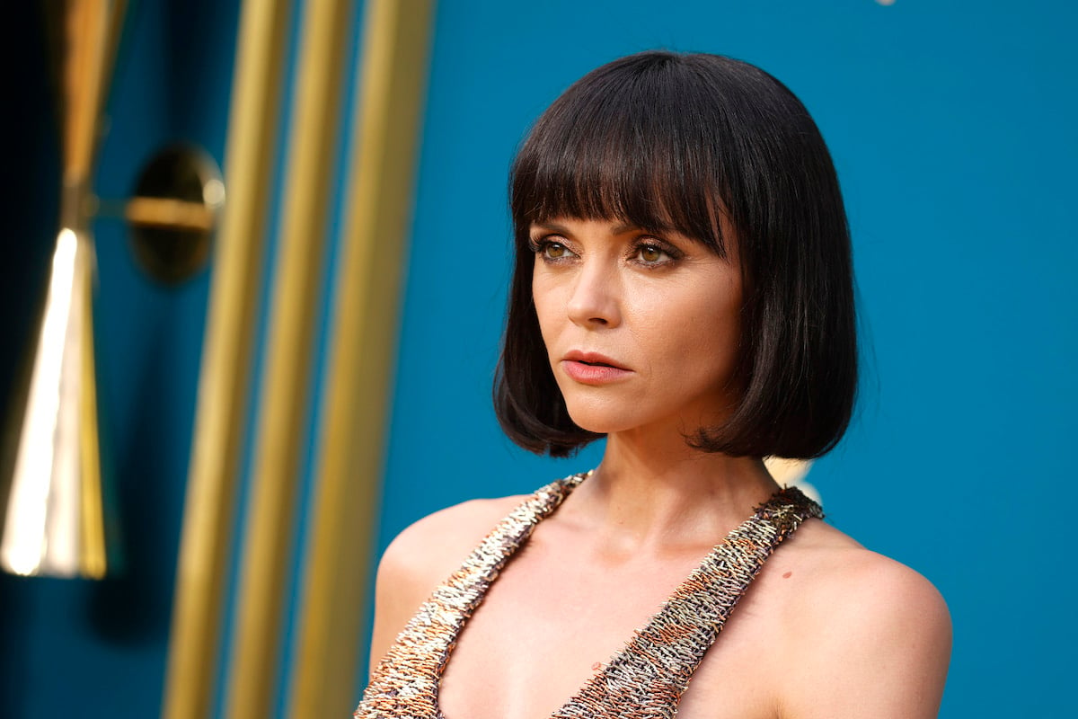 Wednesday Addams actor Christina Ricci arrives at the Emmys