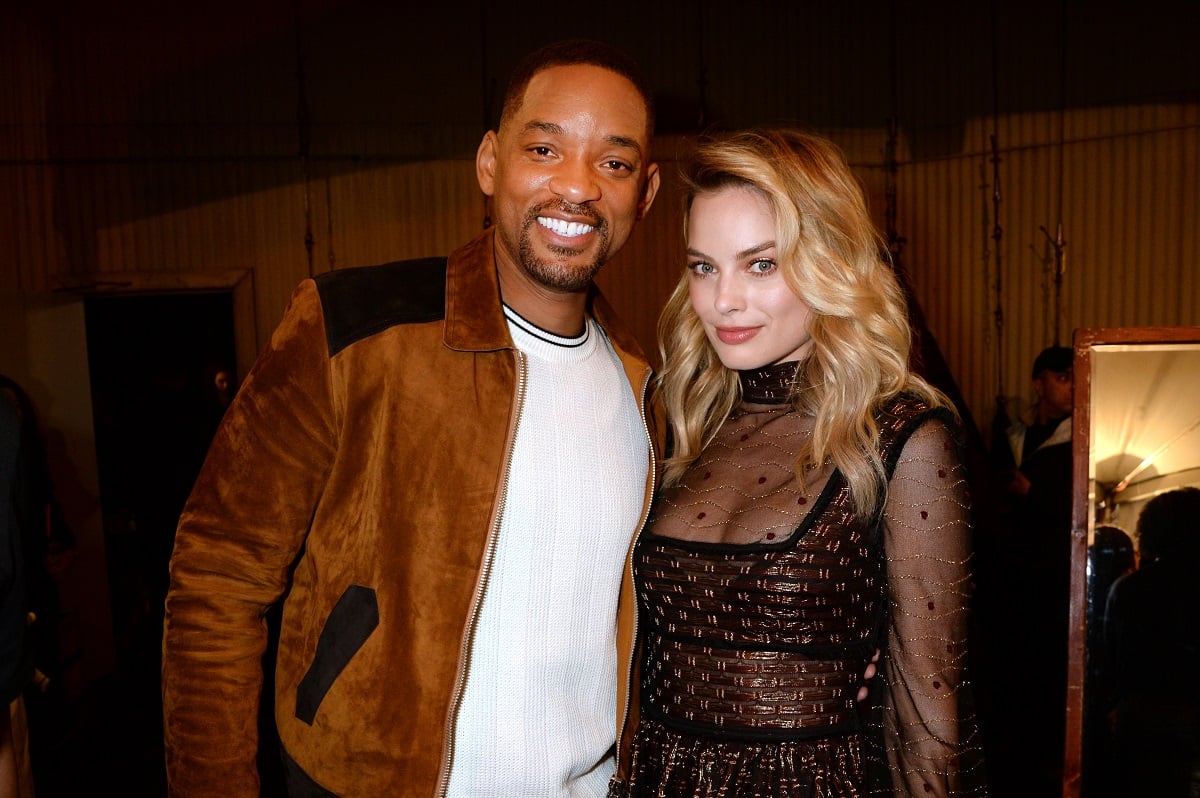 Margot Robbie and Will Smith at the MTV awards.