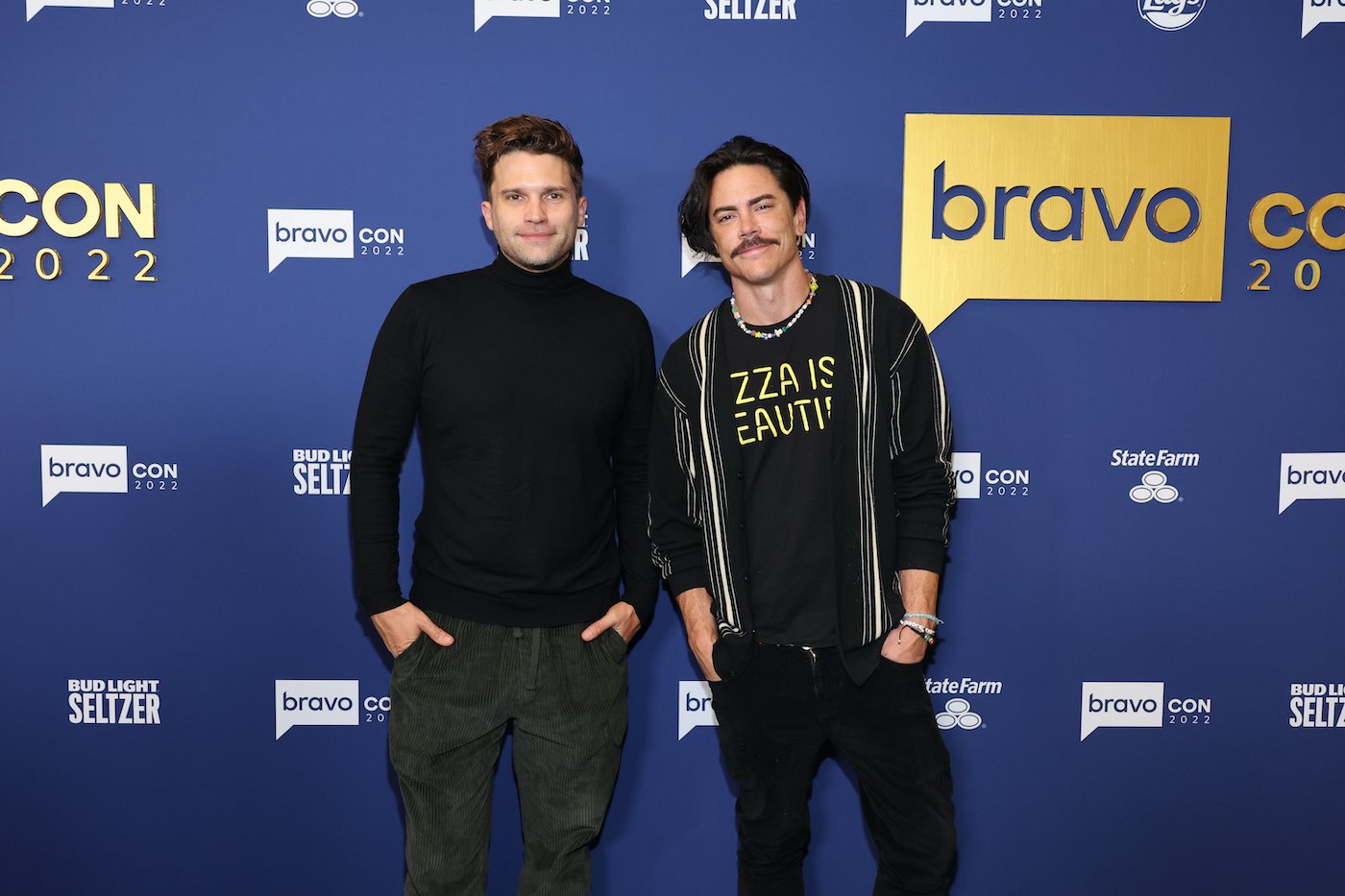 Tom Schwartz and Tom Sandoval from 'Vanderpump Rules' and 'Winter House' on the red carpet at BravoCon