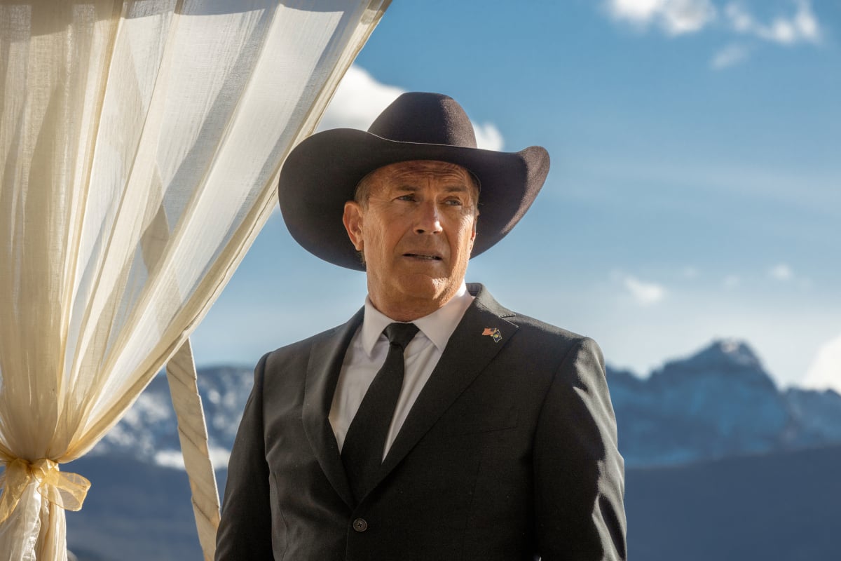 Yellowstone star Kevin Costner as John Dutton in an image from season 5