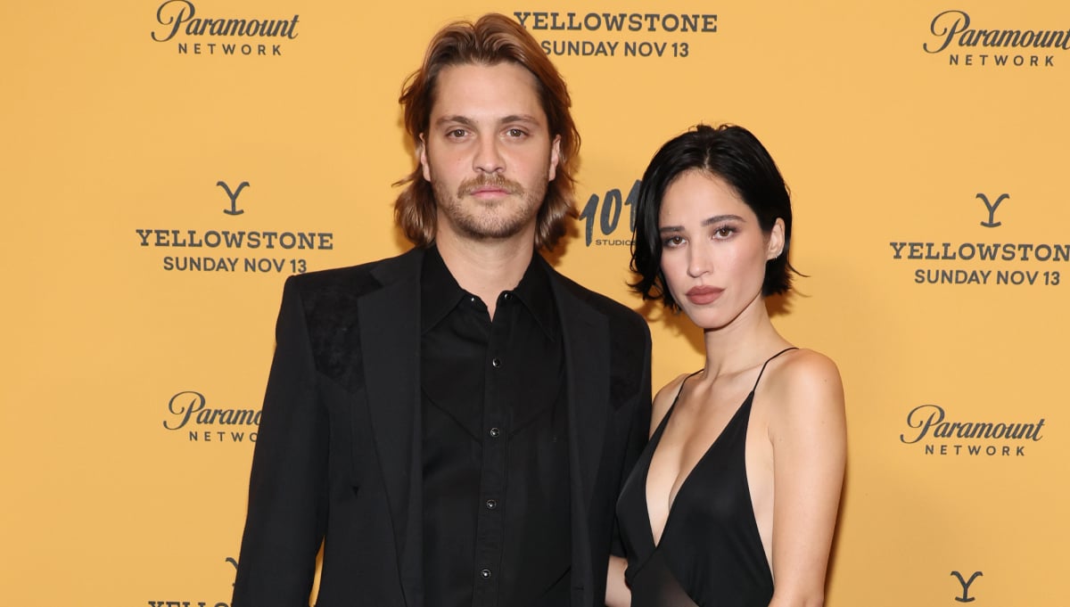 Yellowstone stars Luke Grimes and Kelsey Asbille attend Paramount's season 5 New York Premiere at Walter Reade Theater on November 03, 2022