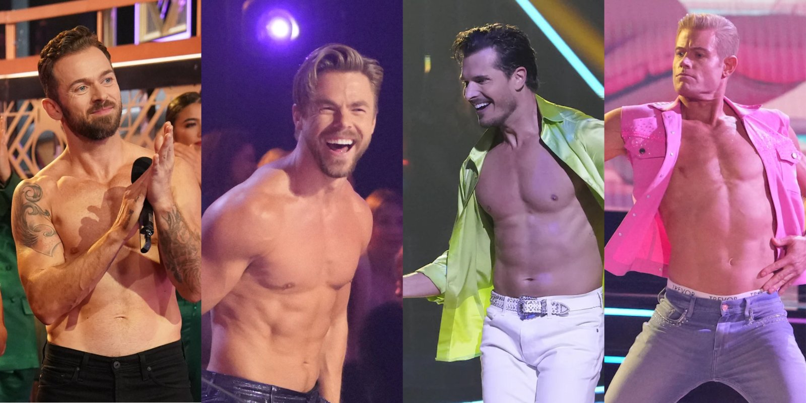 Artem Chigvinstev, Derek Hough, Gleb Savchenko and Trevor Donovan on week 8, season 31 of 'Dancing with the Stars.'