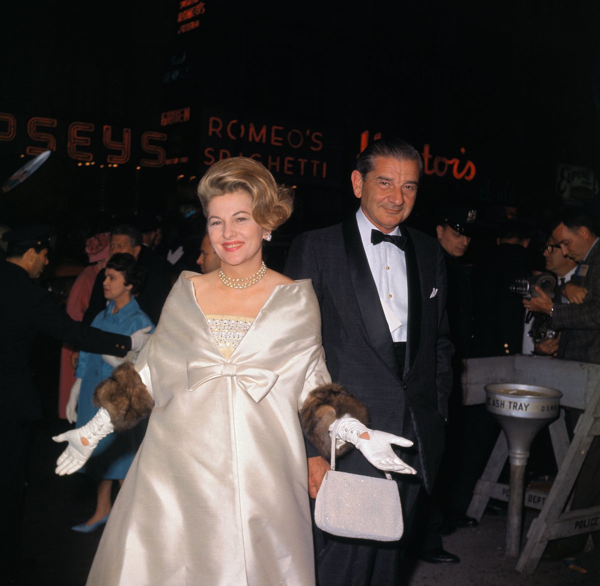 Joan Fontaine and 'The Addams Family' creator Charles Addams, who dated many famous women when he wasn't married