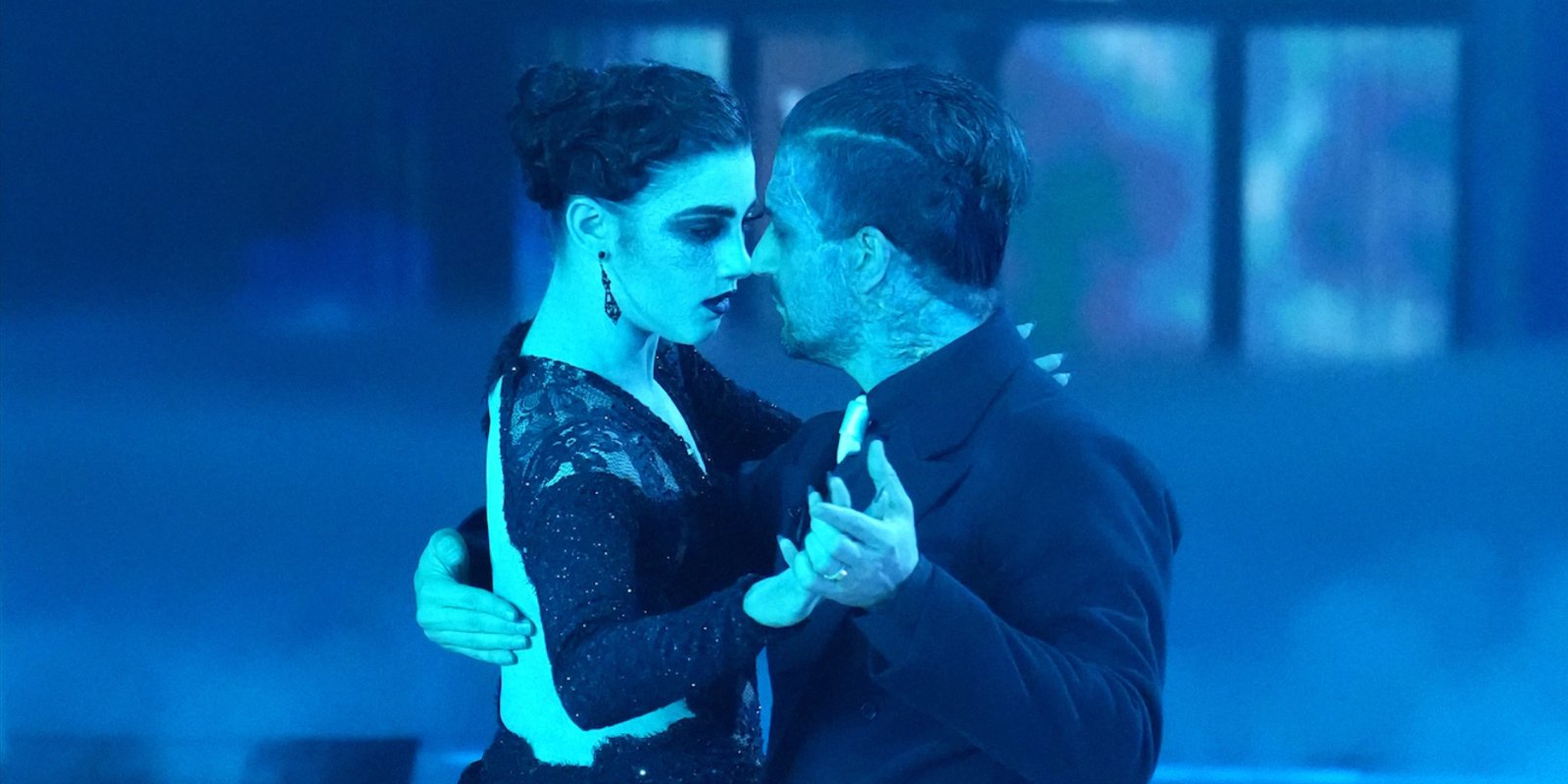 Charli D'Amelio and Mark Ballas perform during the Halloween episode of 'Dancing with the Stars.'