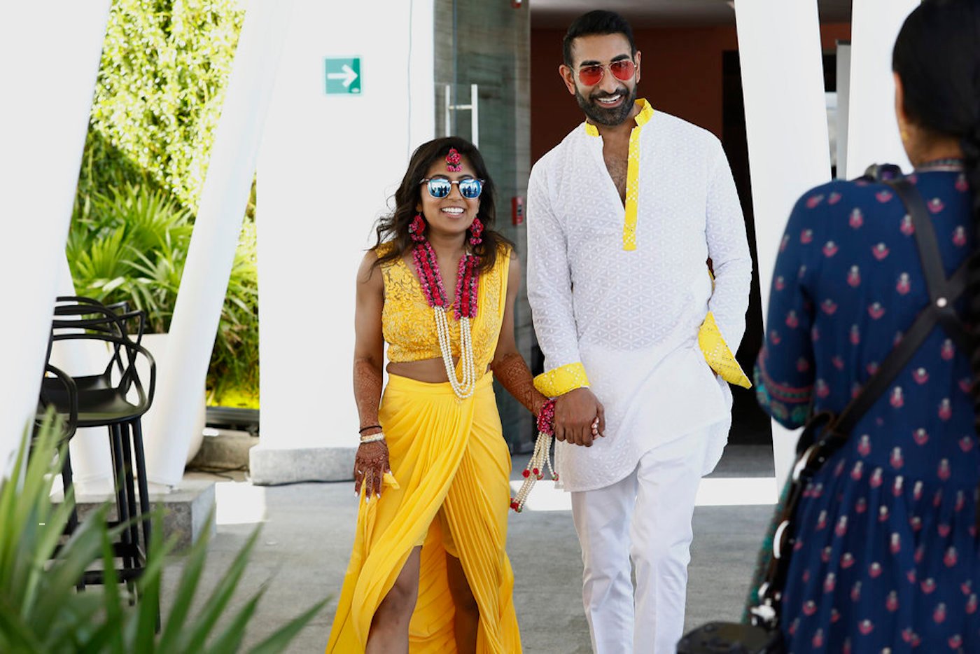Richa Sadana, Vishal Parvani hold hands during their Family Karma wedding