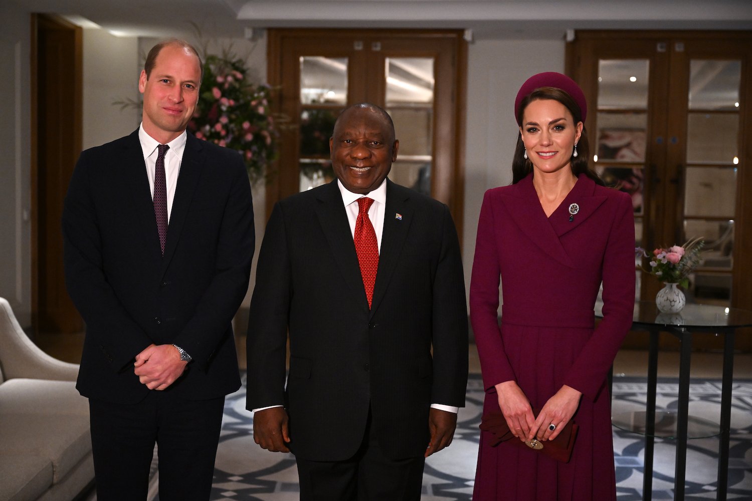 Prince William, Kate Middleton, and South Africa's President Cyril Ramaphosa body language in photo analyzed
