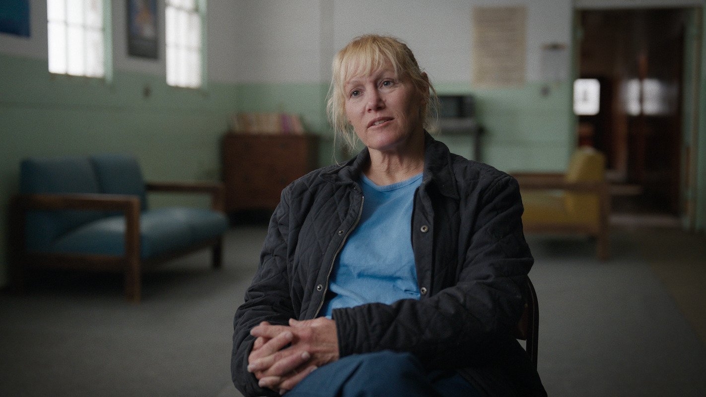 Sally McNeil, who spent 25 years in prison, being interviewed in the Netflix series 'Killer Sally'