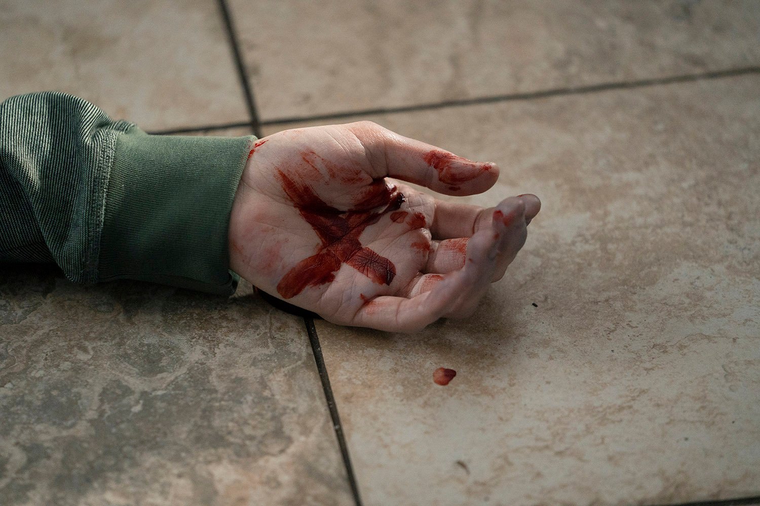 A hand with a red X on the palm in a death scene in Manifest Season 4 Part 1