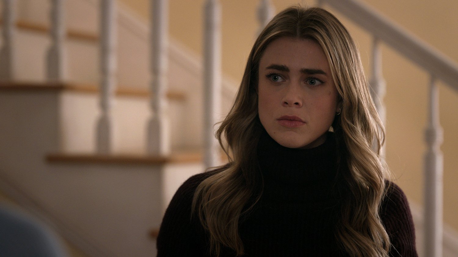 Melissa Roxburgh as Michaela Stone in Manifest Season 4 Part 1. Many fan predictions for Manifest Season 4 Part 2 claim that Michaela will be pregnant.