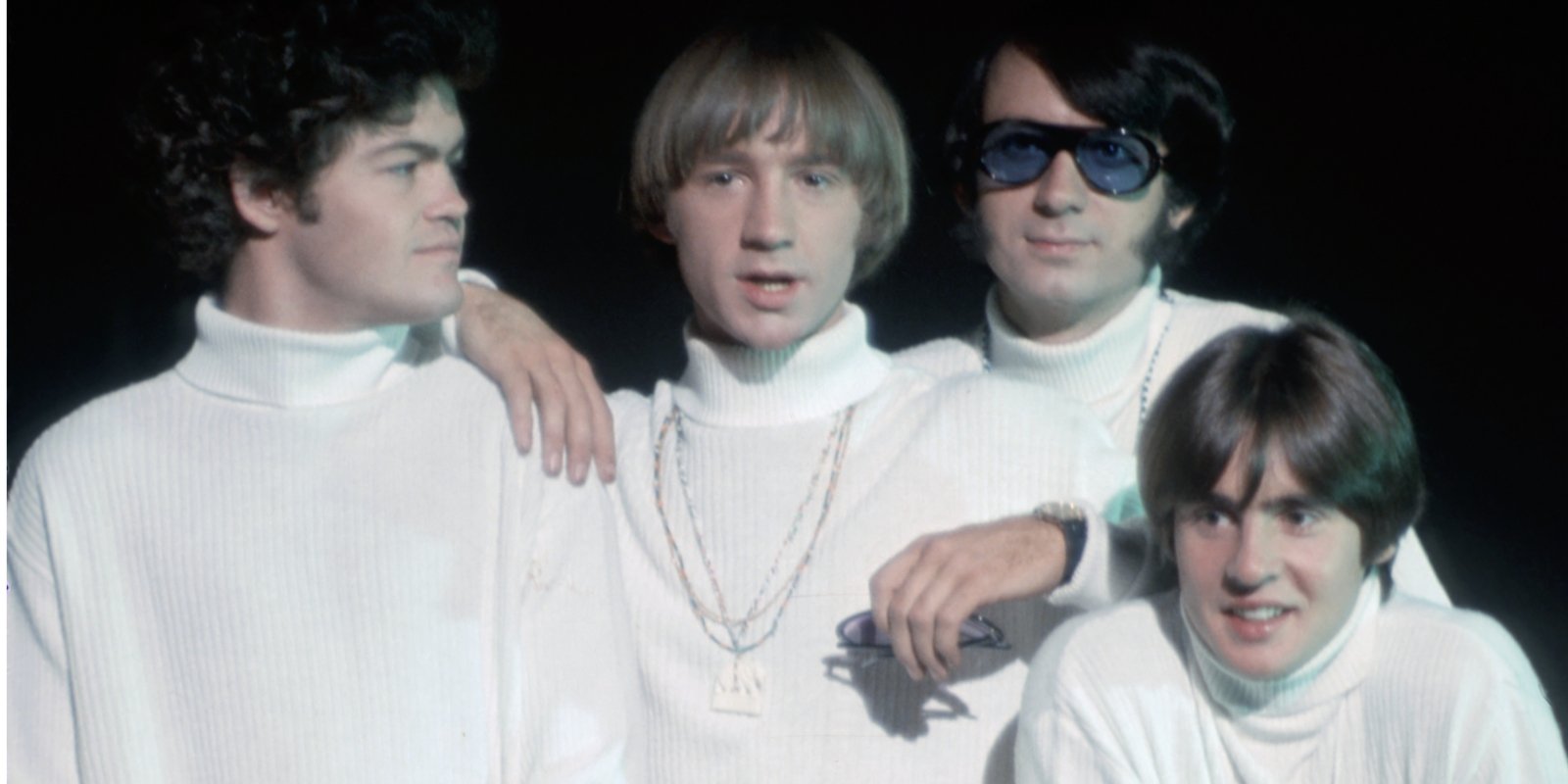Mickey Dolenz, Peter Tork, Mike Nesmith, and Davy Jones of The Monkees.