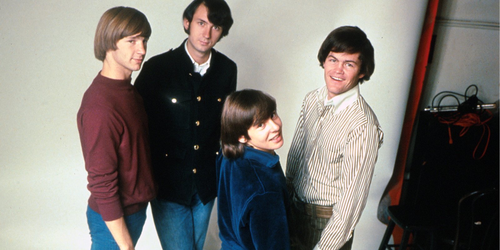Peter Tork, Mike Nesmith, Davy Jones and Mickey Dolenz of The Monkees.
