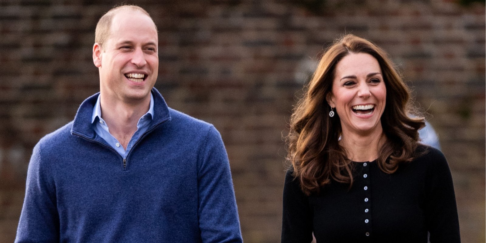 Prince William and Kate Middleton pose in 2018 at an official royal photo call.