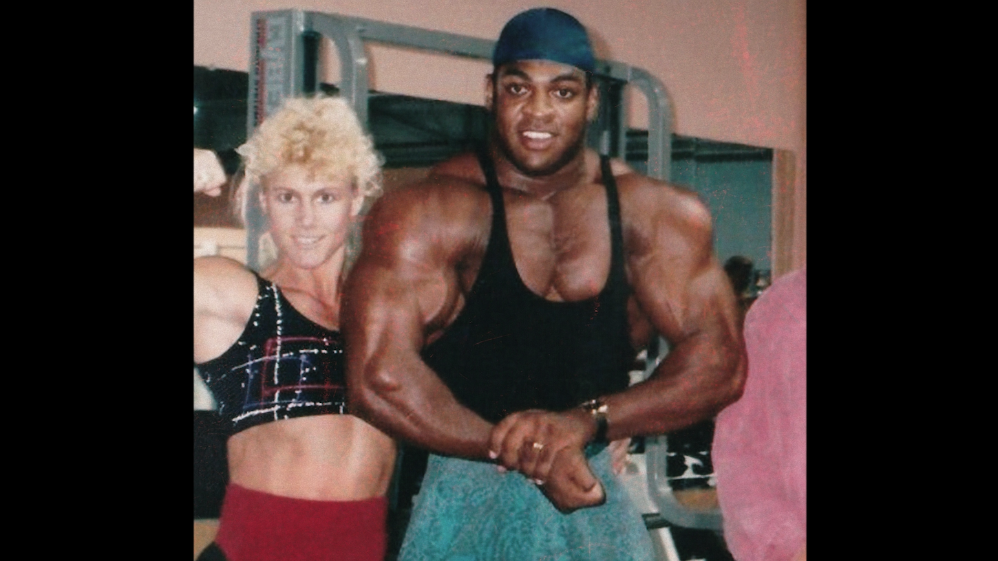 Sally and Ray McNeil flexing their muscles in a photo from 'Killer Sally' on Netflix