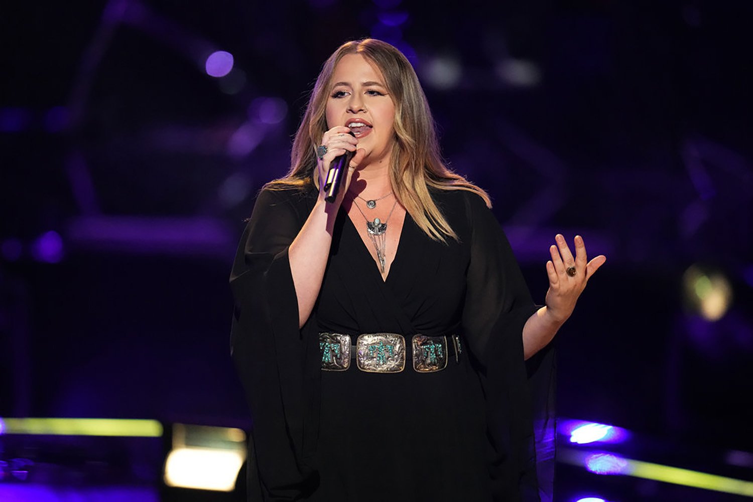 Kayla Von Der Heide performs on The Voice Knockout Rounds ahead of the live shows, which are not on tonight, Nov. 8