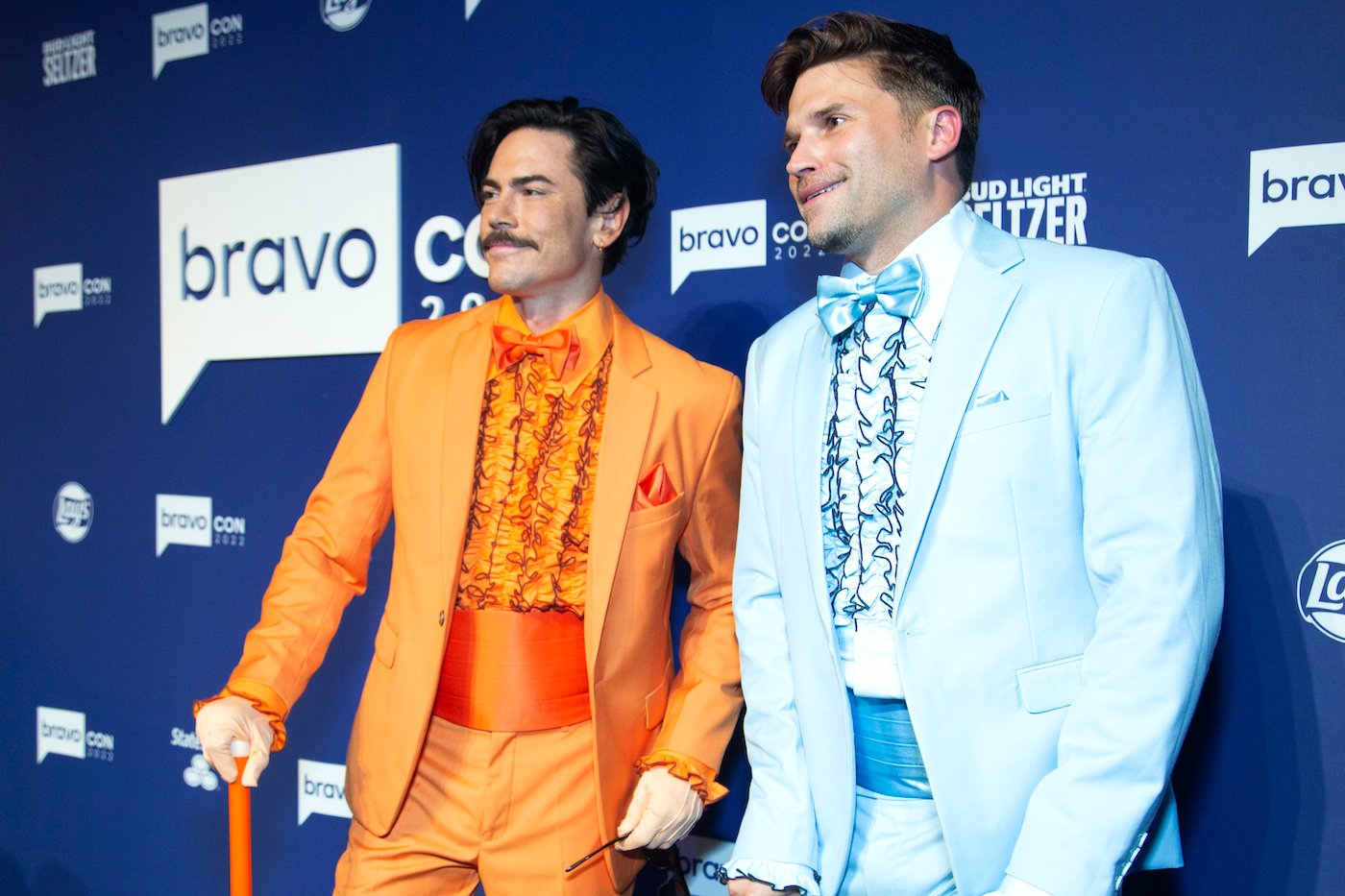 Tom Schwartz and Tom Sandoval in tuxedos at BravoCon