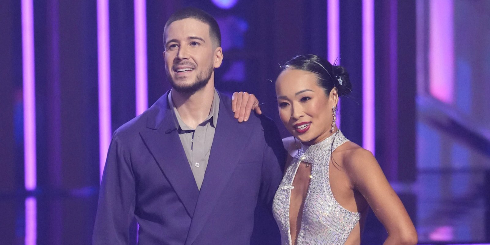 Vinny Guadagnino and Koko Iwasaki on the set of 'Dancing with the Stars.