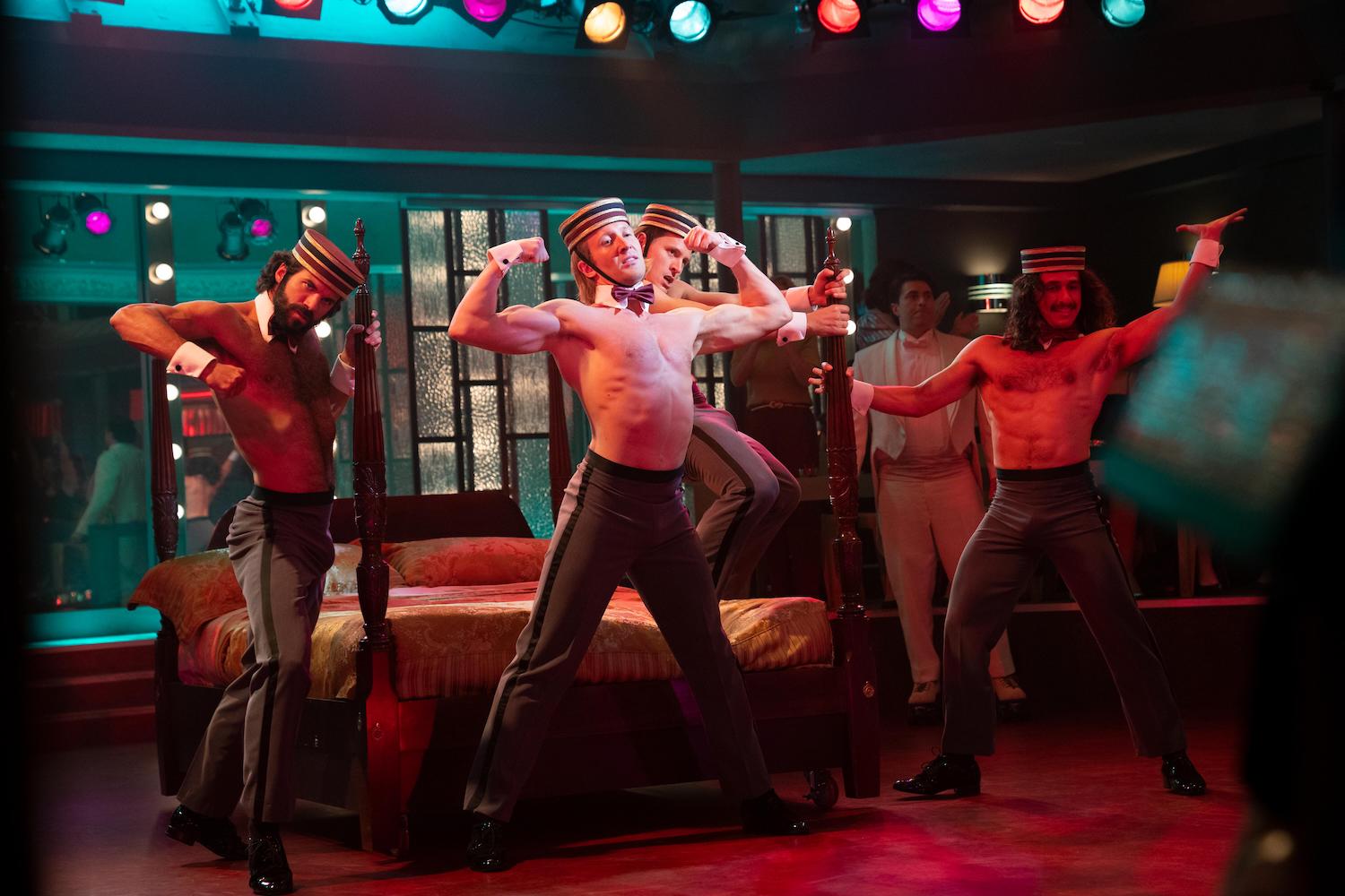 'Welcome to Chippendales,' created by Rob Siegel, follows the creation of the male dance troupe, the Chippendales, seen here dancing in a production still.