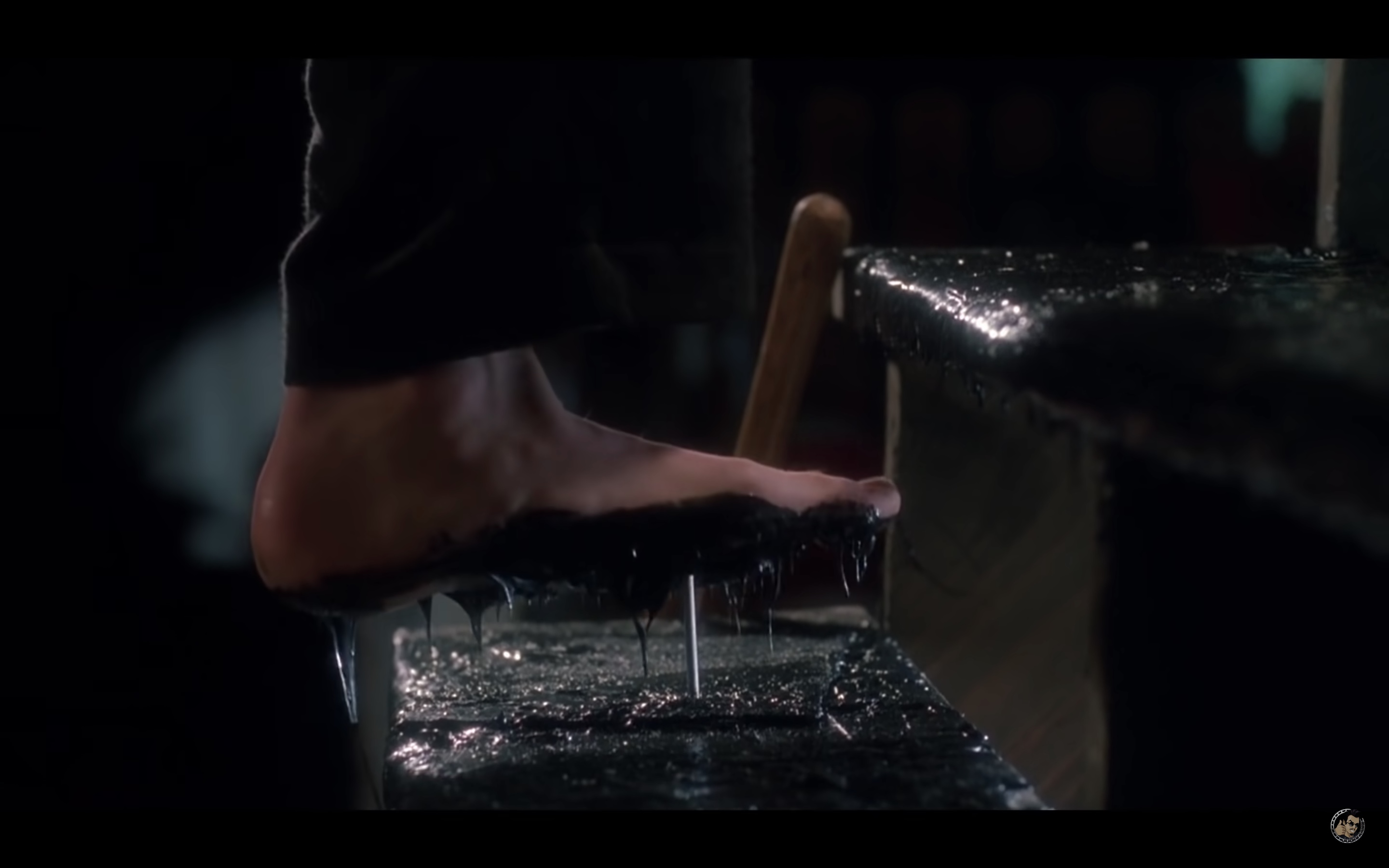 In 'Home Alone' Marv, played by Daniel Stern, steps on a nail, seen here.