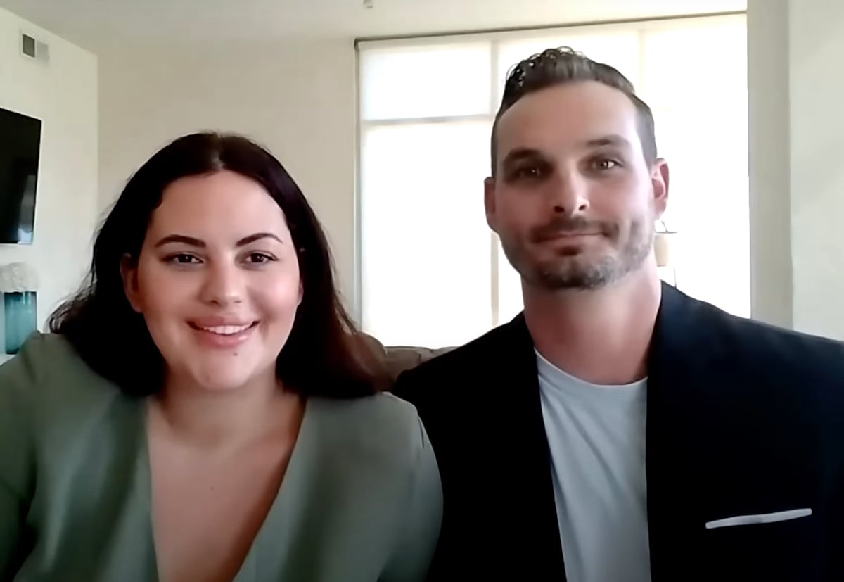 Alexa and Brennon are interviewed for Extra after Love Is Blind wrapped