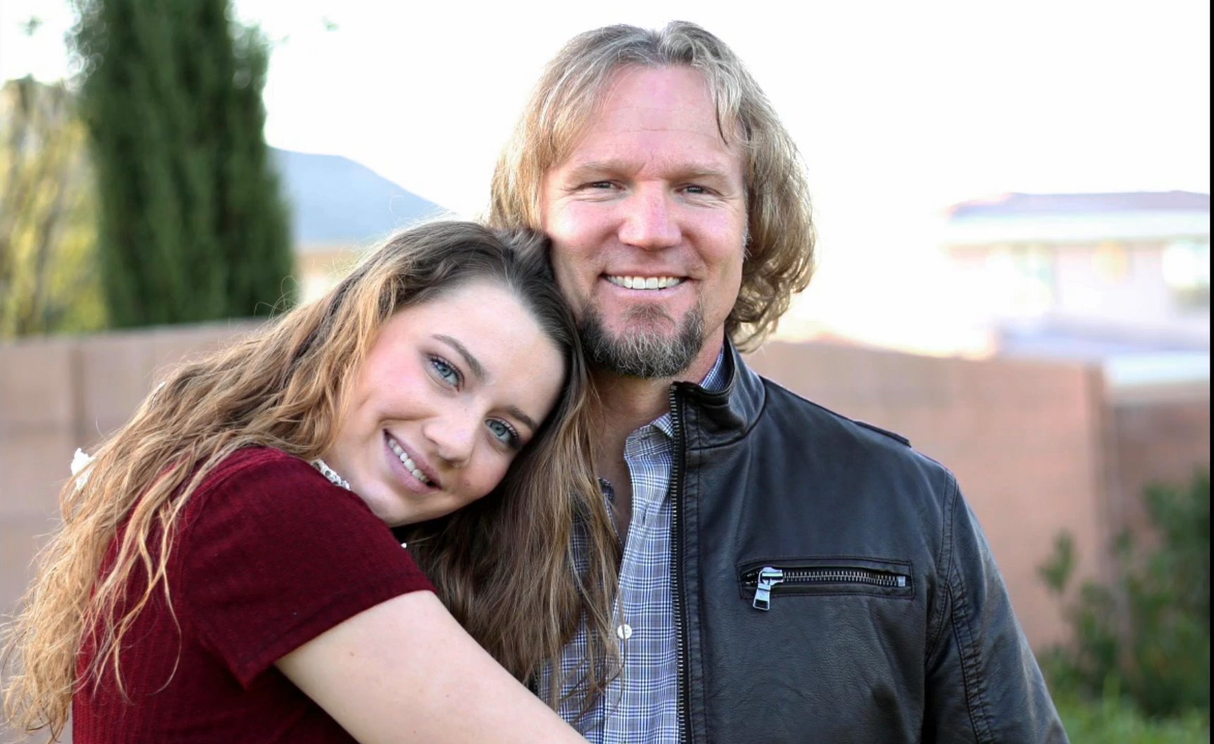 Aurora Brown hugging her dad, Kody Brown in a photo shown on 'Sister Wives' Season 14 on TLC.