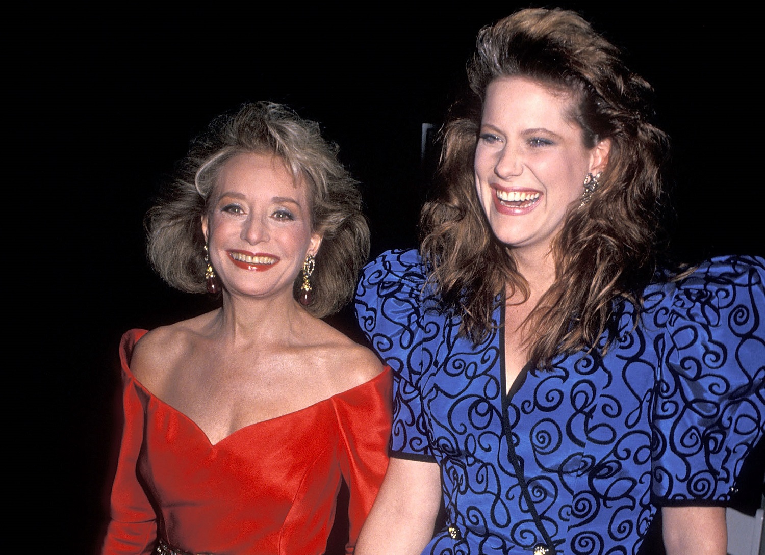 TV journalist Barbara Walters and daughter Jacqueline Guber attend the Sixth Annual Television Academy Hall of Fame Induction Ceremony on January 7, 1990