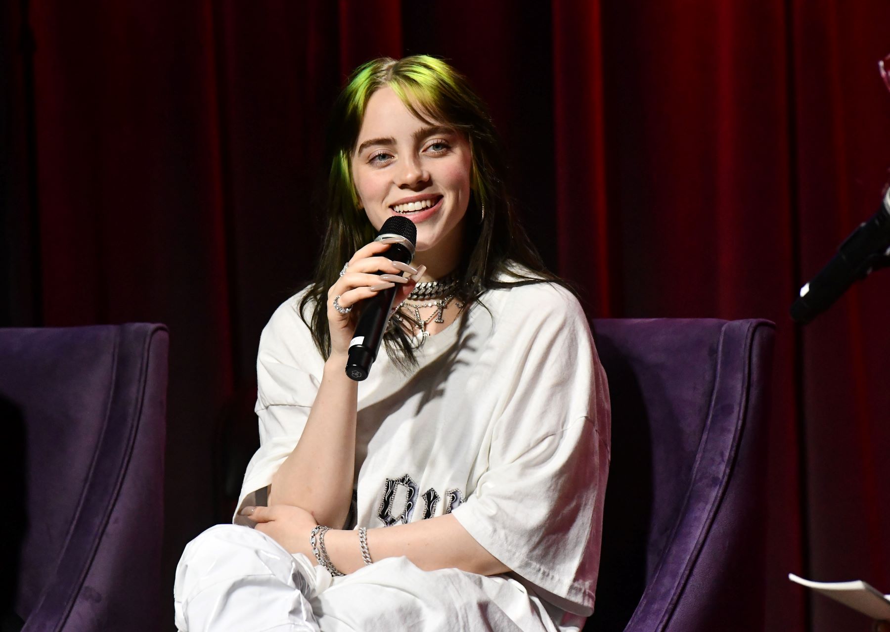 Billie Eilish performing at The Grammy Museum in Los Angeles, California
