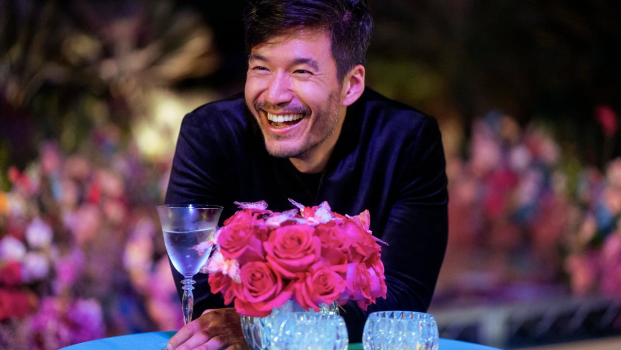 Keviin Kreider smiling during an episode of 'Bling Empire'