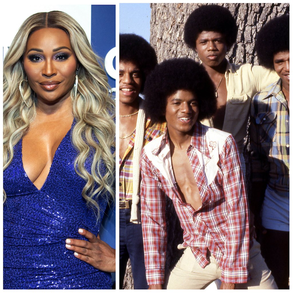 Cynthia Bailey and The Jackson 5 in split photo