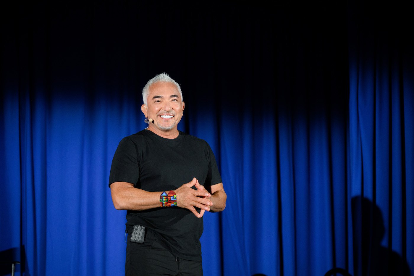 Cesar Millan from 'The Dog Whisperer' on stage at the D23 EXPO 2022 