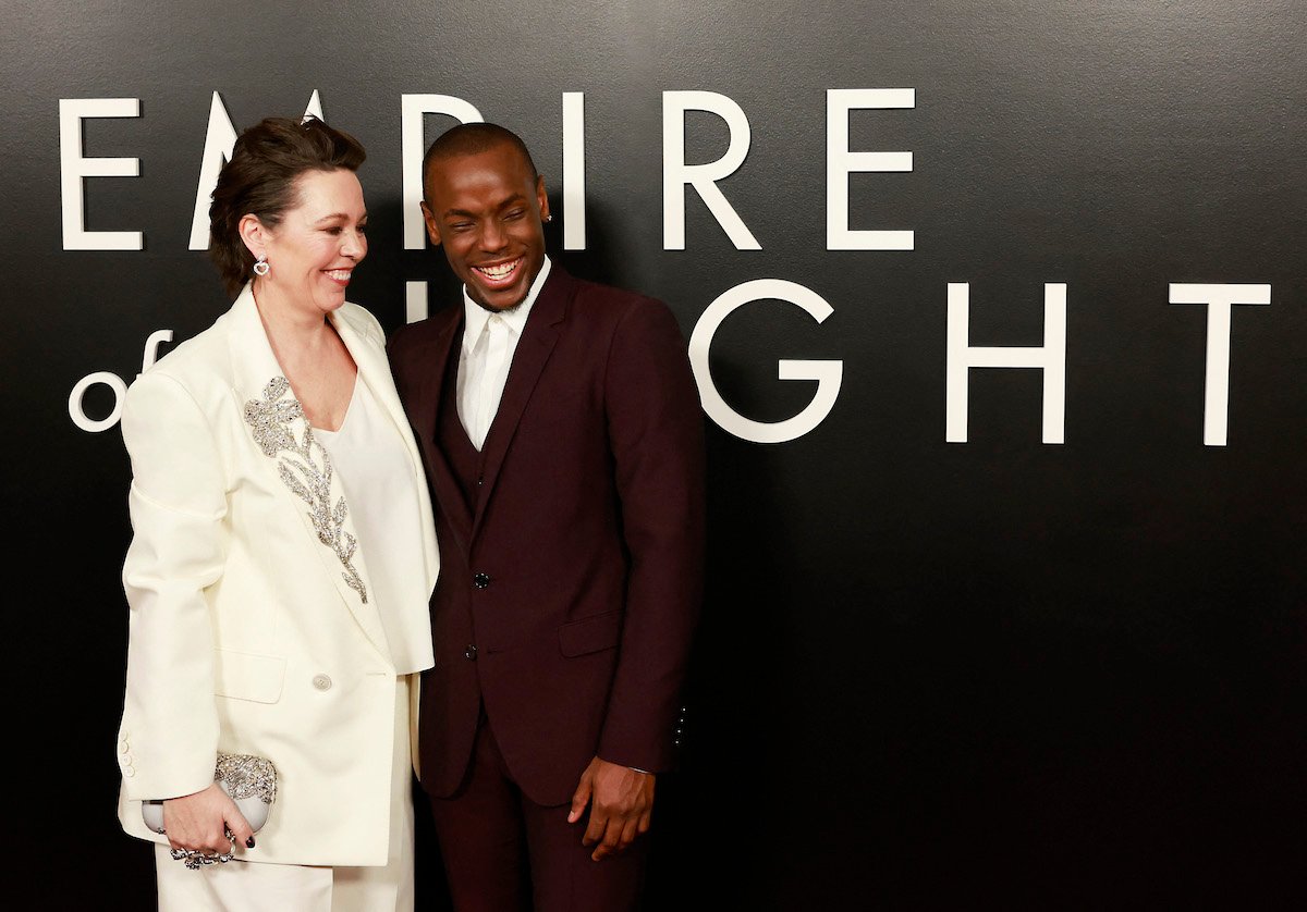 Olivia Colman and Micheal Ward arrive for the LA premiere of Empire of Light