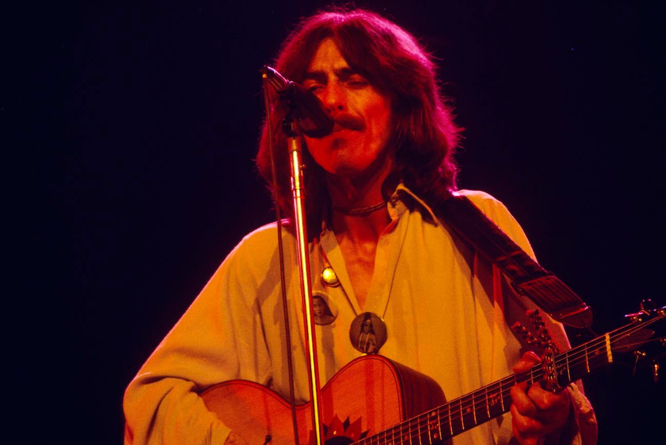 George Harrison performing in 1974.