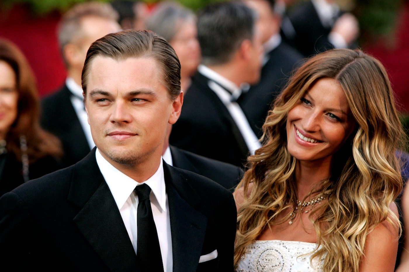 Leonardo DiCaprio and Gisele Bundchen at the Academy Awards